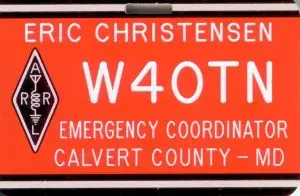 W4OTN Calvert County EC badge